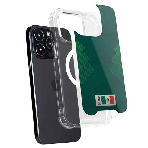Mexico Soccer Flag iPhone 15 Pro Max MagSafe Case